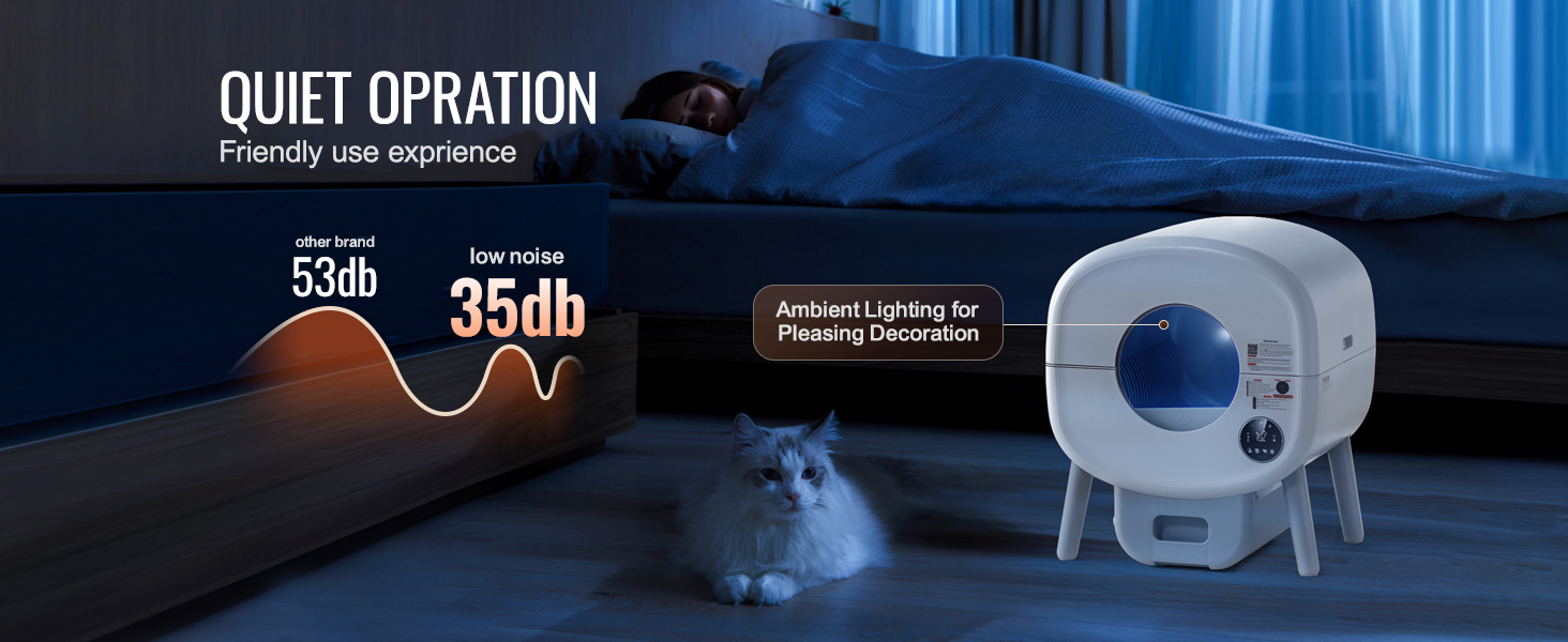 VEVOR Self Cleaning Litter Box, Automatic Cat Litter Box