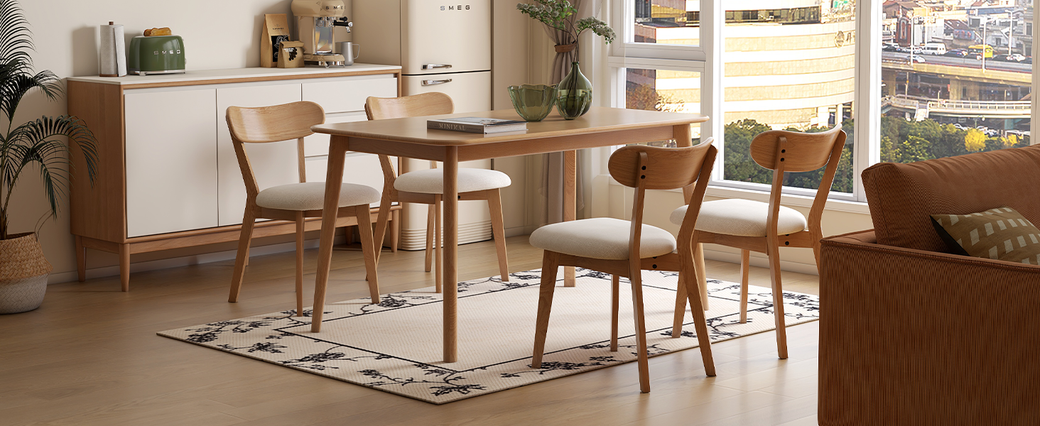 solid wood dining chairs
