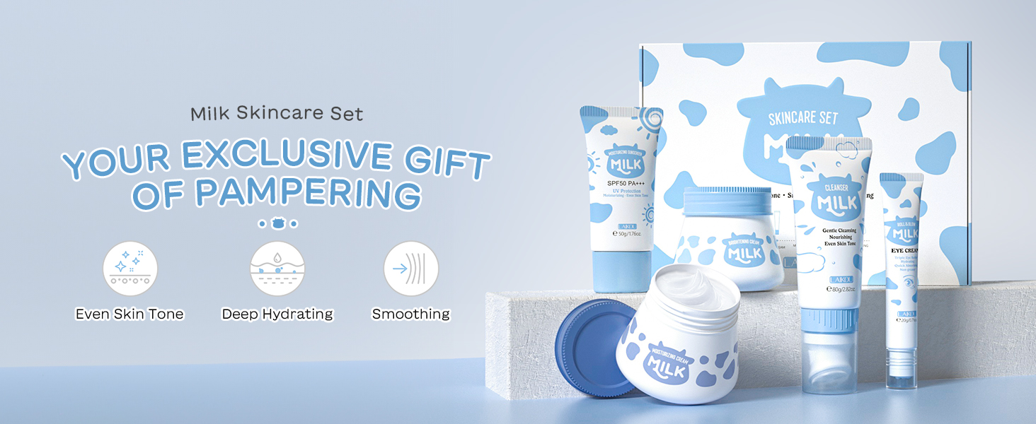 milk skincare set