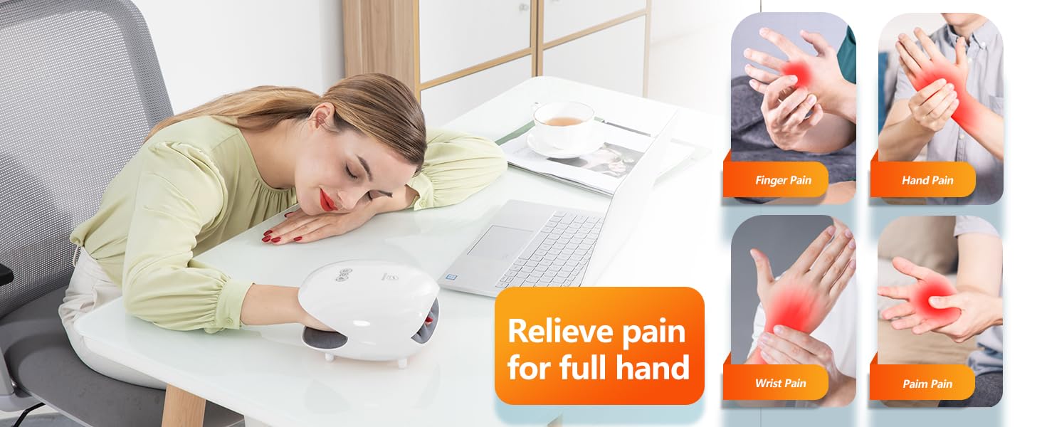 COMFIER Hand Massager with HeatCordless Hand Massager for