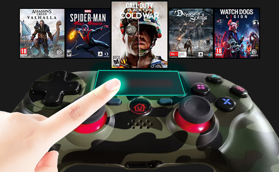 Manette Ps4 Joystick Gauche Bouge Tout Seul BMSARE Manette pour PS4, Bluetooth Sans Fil Game PS4 Joystick Gamepad