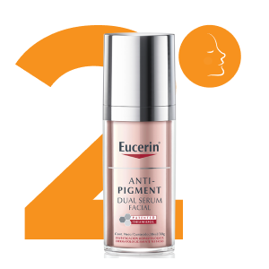 O Eucerin  Anti-Pigment Dual Sérum Facial neutraliza a vermelhidão e protege a pele do sol.