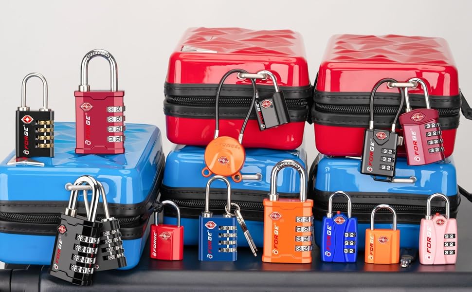 TSA approved luggage locks, tsa locks, travel locks, backpack locks.