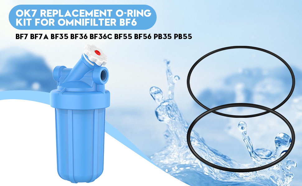 OK7 Replacement O-Ring Kit for OmniFilter BF6, BF7, BF7a, BF35, BF36, BF36C