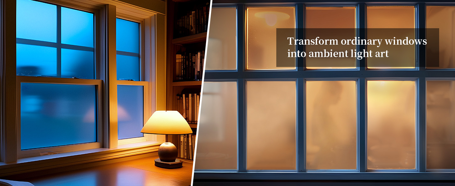 Transform ordinary windows into ambient light art
