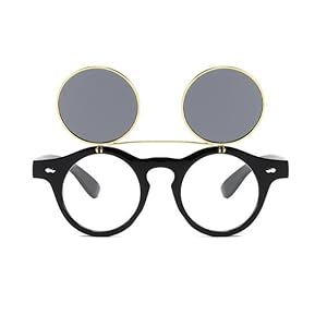 Amazon.com: Kyiduo Retro Steampunk Round Circle Flip Up
