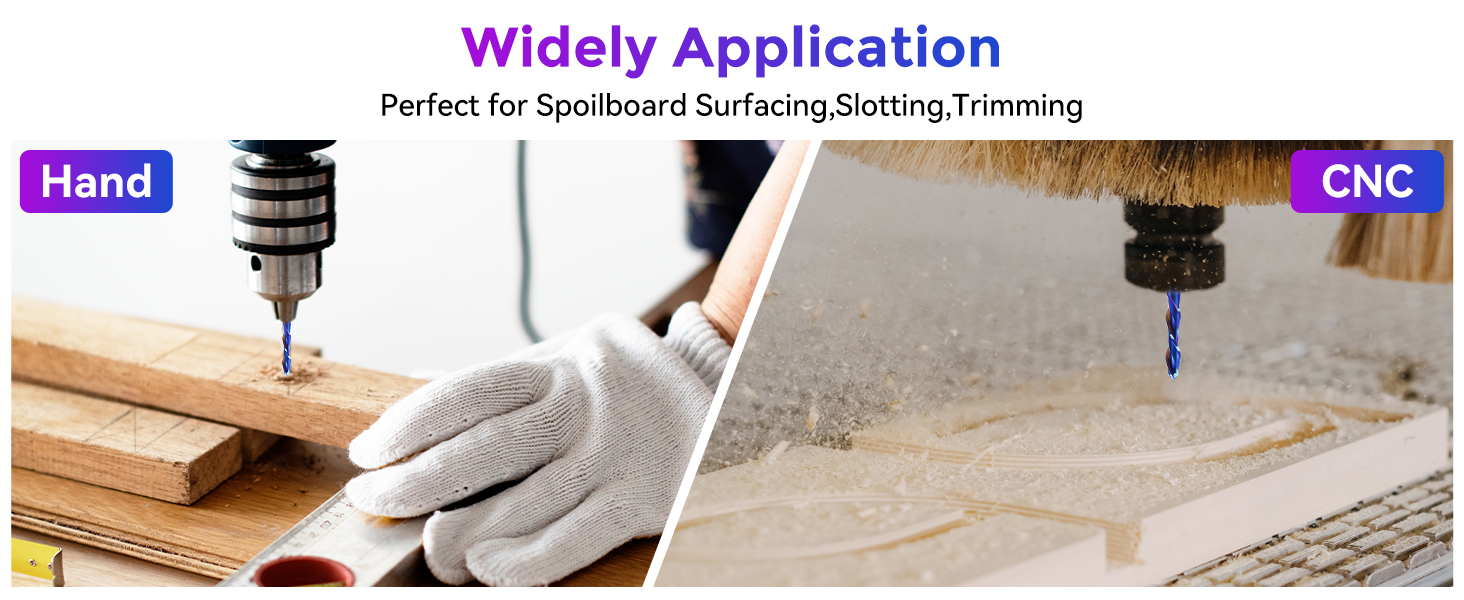 1/4"-os szárú CNC marófej készlet