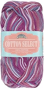 JubileeYarn Cotton Select Yarn color 018 Mystical Grape