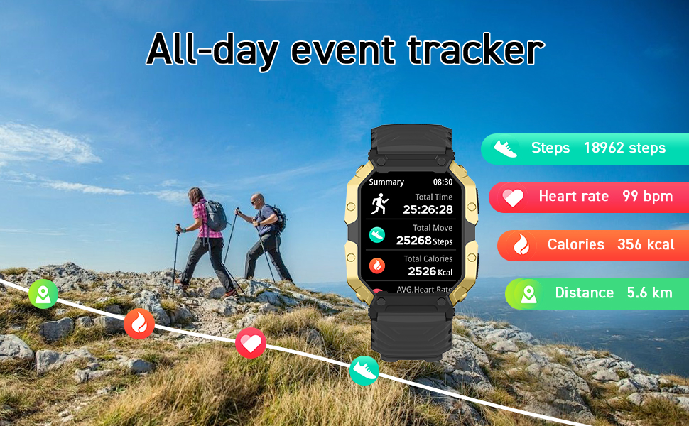 PEJE Smartwatch militar masculino com tela de 1,83 polegada, suporte a chamadas telefônicas, monitoramento de condicionamento físico, cardíaca e sono, compatível com iOS/Android.(Branco) 14 relogio inteligente