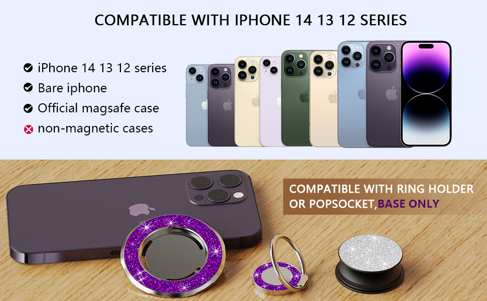 DATIMIRA Compatible with Magsafe Popsocket Base