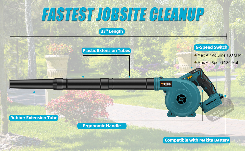 Cordless Leaf Blower for Makita 18V Battery,Electric