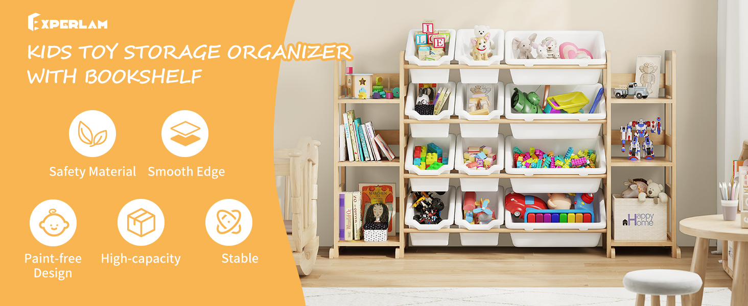 kids toy storage organizer