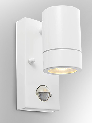 National Lighting PIR Outside Lights - Outdoor Security Lights - Matt Black Motion Sensor Presence Detector External Lantern Light - IP44 Rated 7W 240V LED GU10 Lamp (Not Included) 23 National Lighting