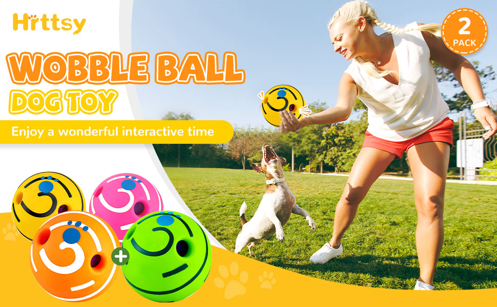 wobble ball dog toy