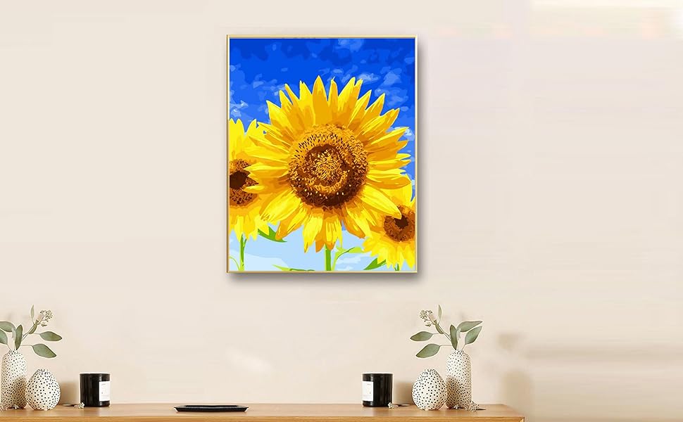 DIY Paint by Numbers for Adults Kid Canvas Painting Gift