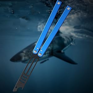 ARMD SHARK バタフライナイフ オレンジ ショップレビュー ランキング ARMD SHARK バタフライナイフ