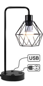 cage table lamp