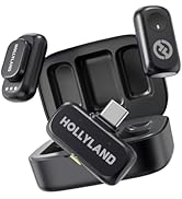 Hollyland Lark A1 Duo - Wireless Microphone USB C for iPhone 17/16/15 & Android (2TX + USB-C RX +...