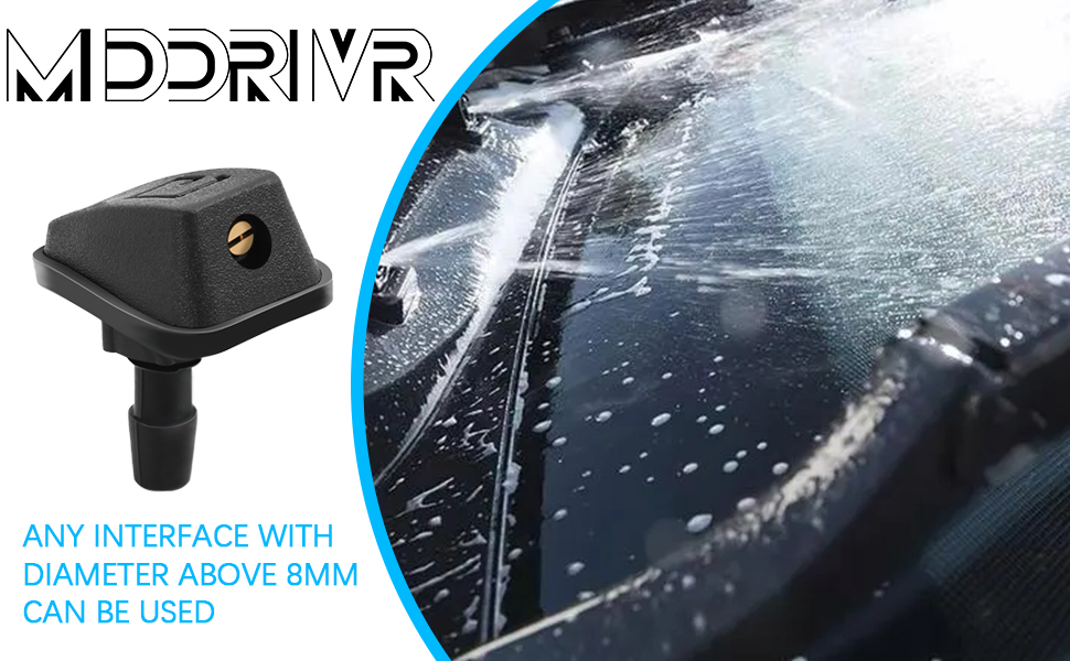 2PCS Front Windshield Washer Nozzles, Car Wash Spray Nozzle