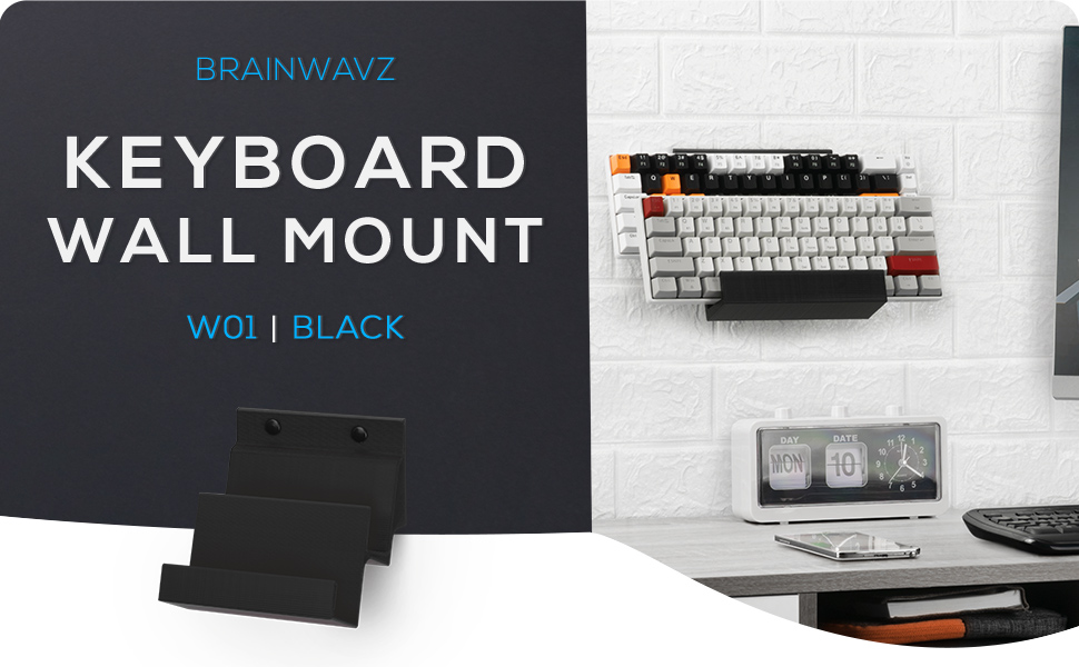 BRAINWAVZ Dual Gaming Keyboard Stand for Wall Mounting