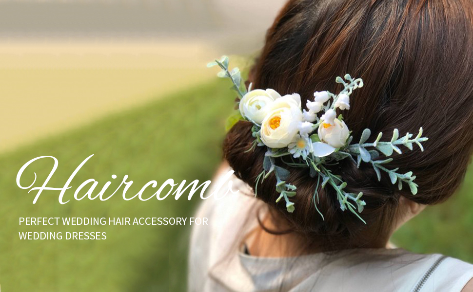 flower hair comb