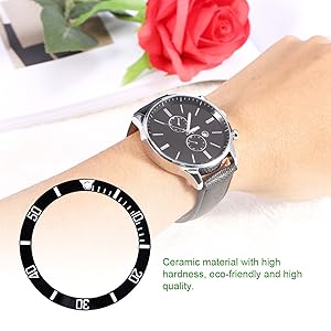 Amazon | セラミックベゼル ダイバーウォッチベゼル インサート