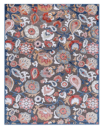 Flower Outdoor Patio Rug