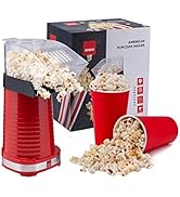 Sensio Home Popcorn Maker 1200W | Gourmet Popcorn Machine | Best Air Popcorn Popper - Fat Free an...