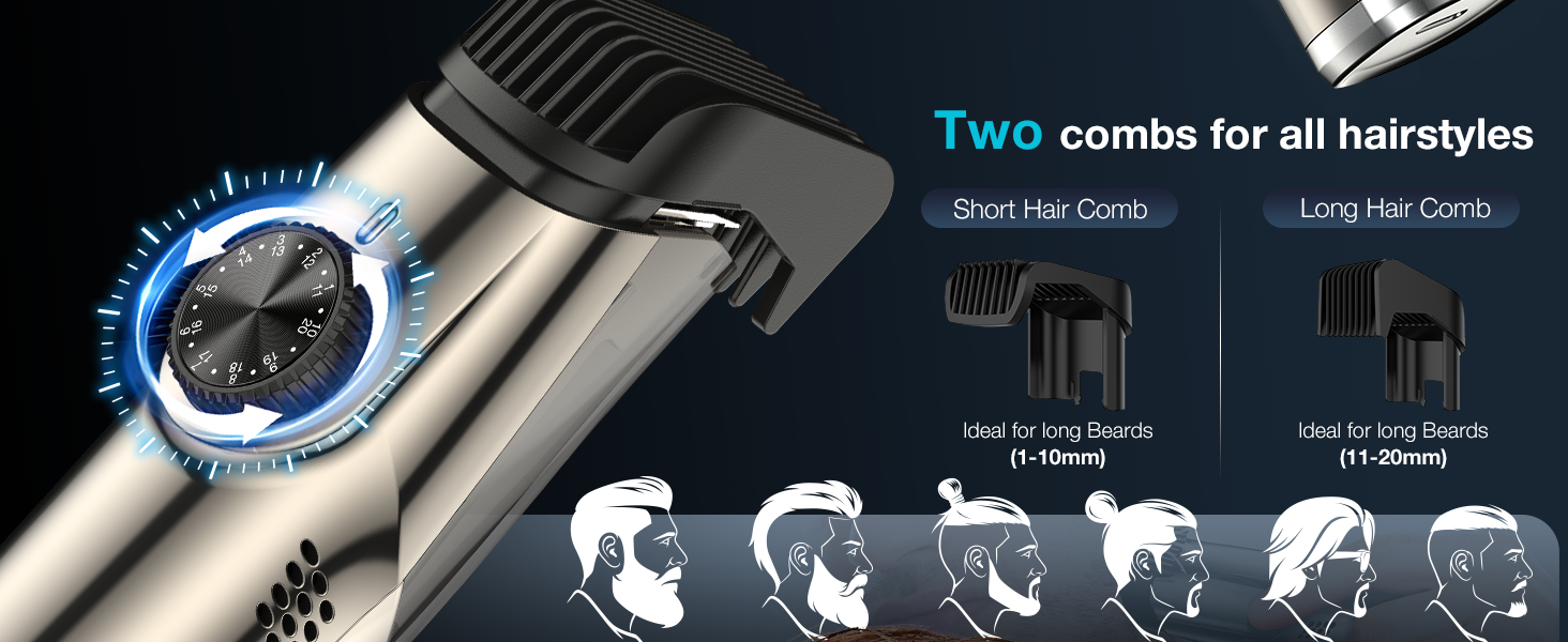 vacuum beard trimmer for men