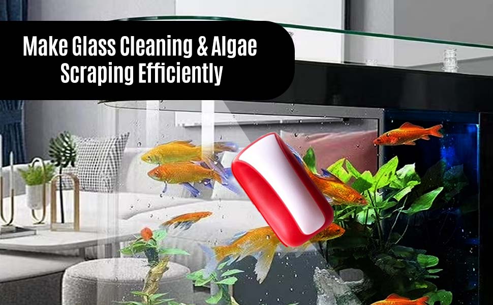 Aquarium Magnetic Cleaner Fish Tank Algae Scraper Glass Maintenance Care Cleaning Tool