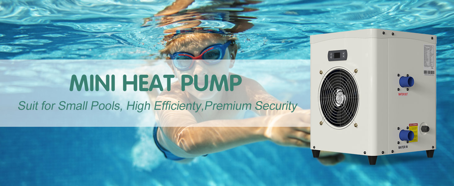 ABORONPool Water Heater for above Ground Pools,Pool Heat Pump,14300 BTU/hr,Up to