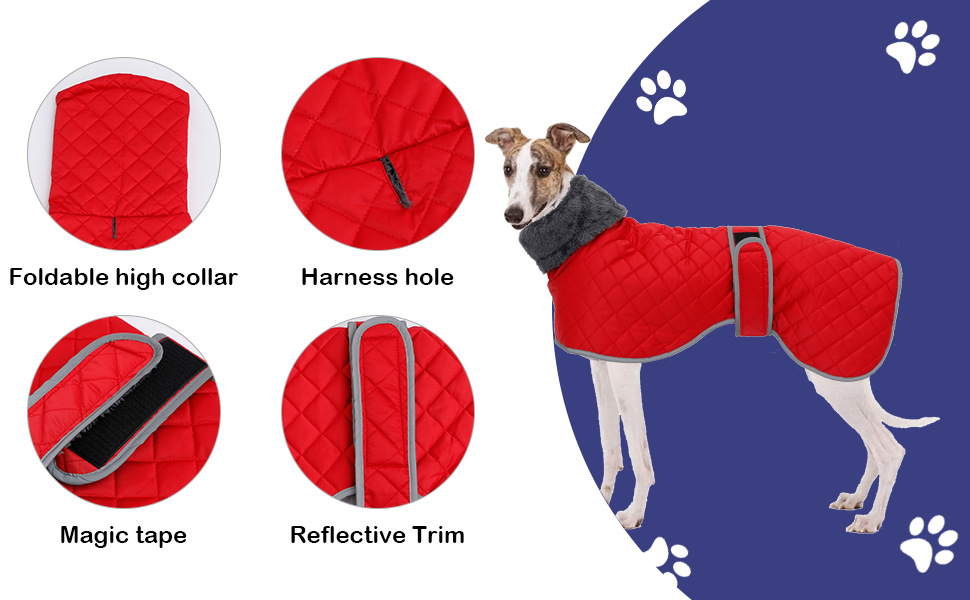 Greyhound Fleece Jumper,Greyhound Dog Winter Coat,Whippet Winter Coat