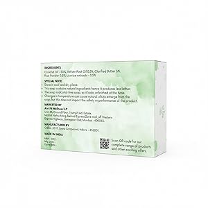 coconut oil based soap natural Khus Vetiver roots soap alcohol free 