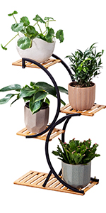 Bamboo 4-Tier Plant Stand