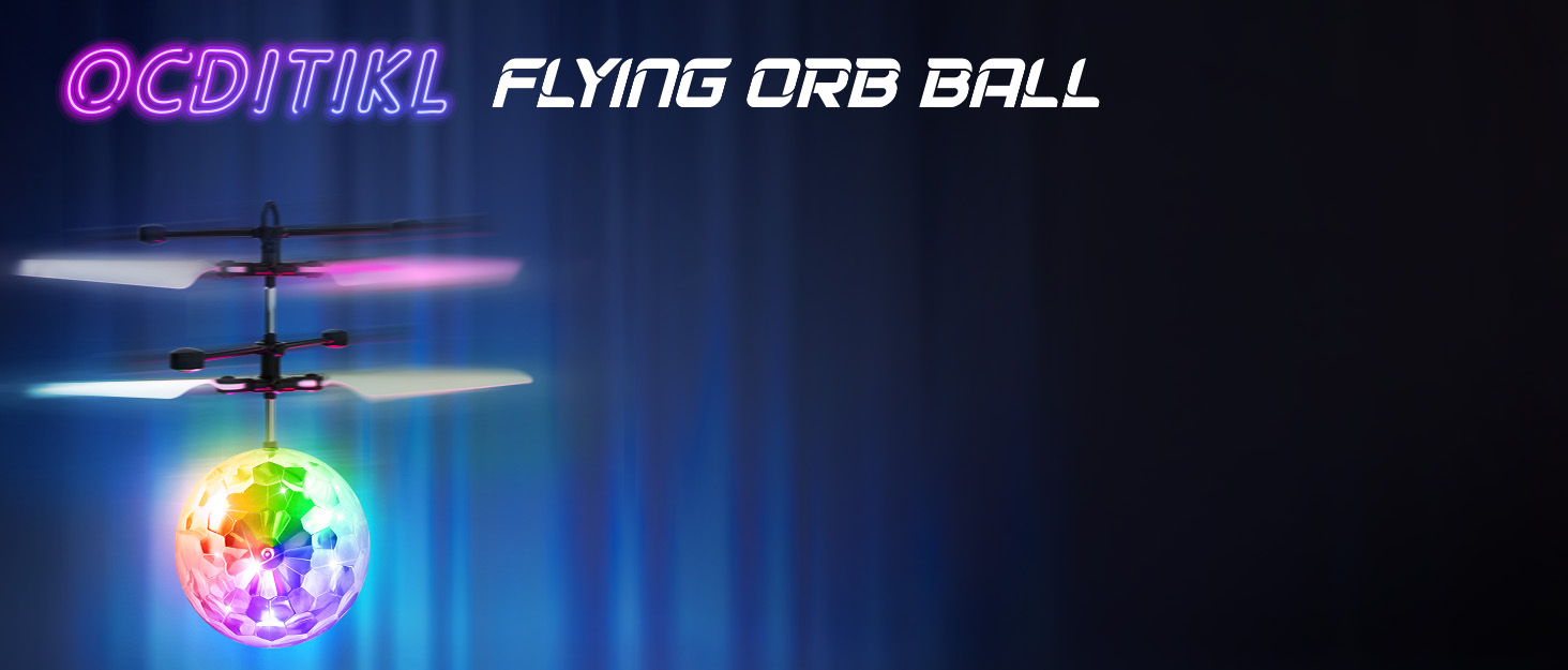Hold, launch, and guide this hand-operated hover flying orb ball with simple hand gestures