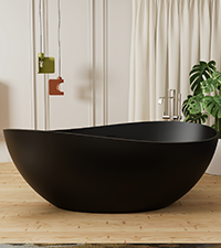 solid stone freestanding tub
