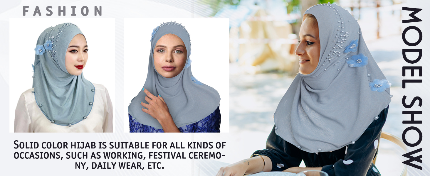 Pre-Tied Pearl Hijab