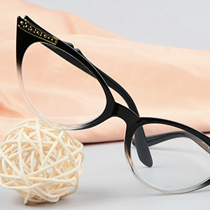 Lesebrille ohne Stärke Cateye Rahmen Damen