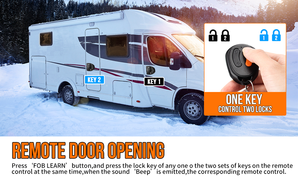 1 Year WarrantyTIPHOPE RV Keyless Entry Door Lock with Deadbolt,Zinc