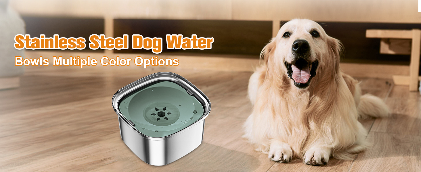 no drip dog water bowl