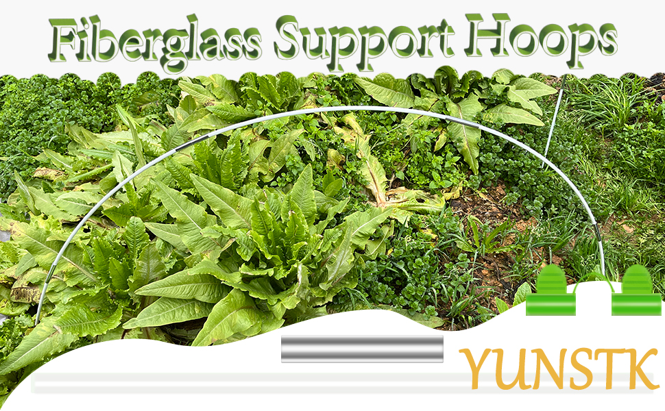 30Pcs Garden Hoops for Netting Raised Bed, Greenhouse Hoops Frame