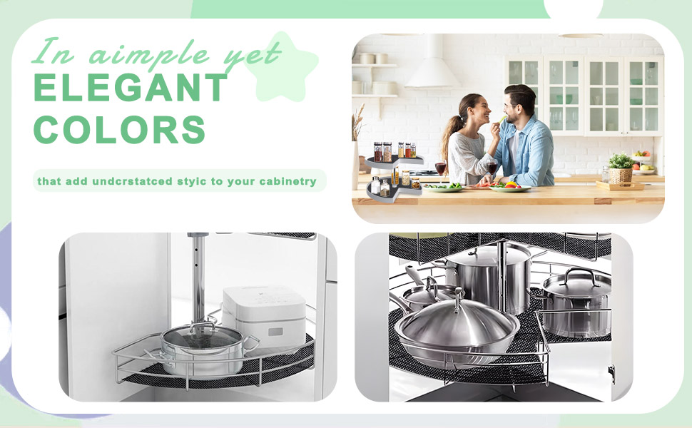 4 Pack Lazy Susan Shelf Liner Circle Kitchen Shelf Liner