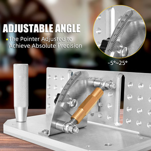 Belt Grinder Knife Jig -5°~ 25° Adjustable Angle