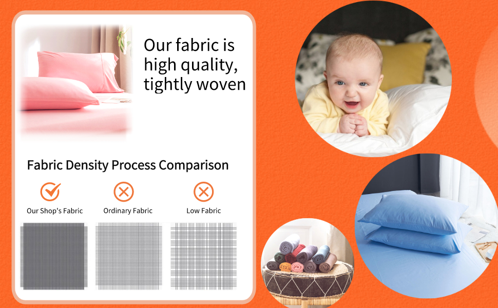 Toddler Pillow Case, 100 Cotton Baby Pillowcase, 2 Pack Travel