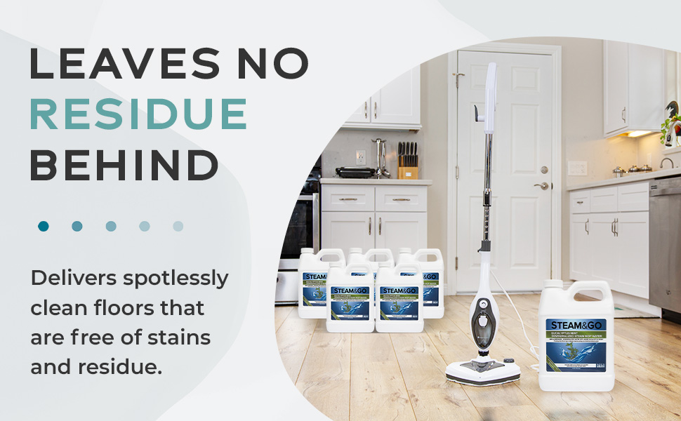 Steam & Go Demineralized Water for Steam Cleaner, PVCFree