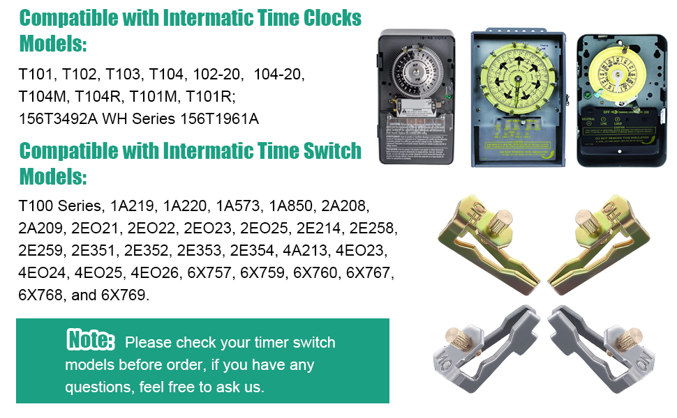 Dreyoo Time Switch Replacement Trippers Kit Compatible with Intermatic