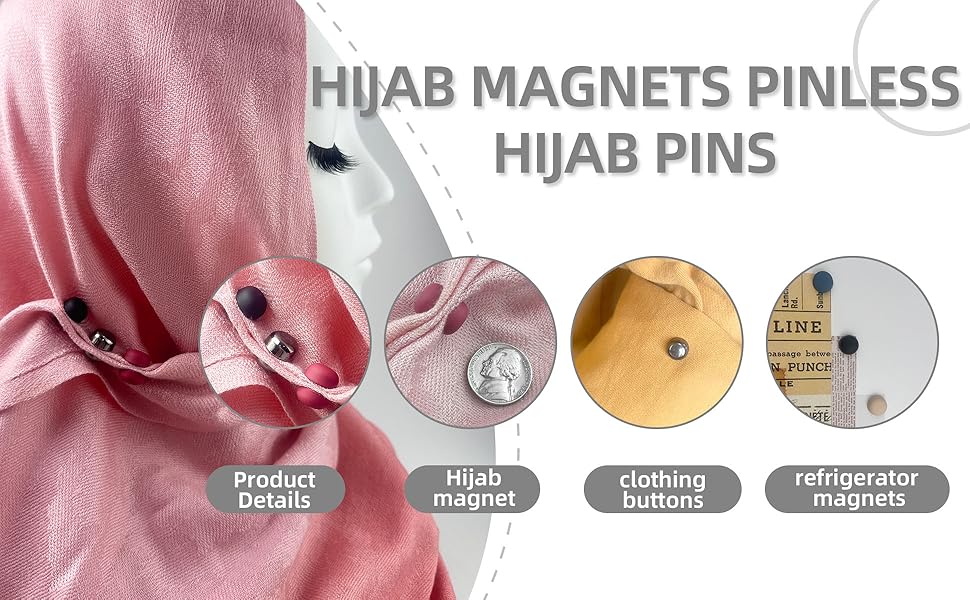 Hijab Magnets Pinless Hijab Pins