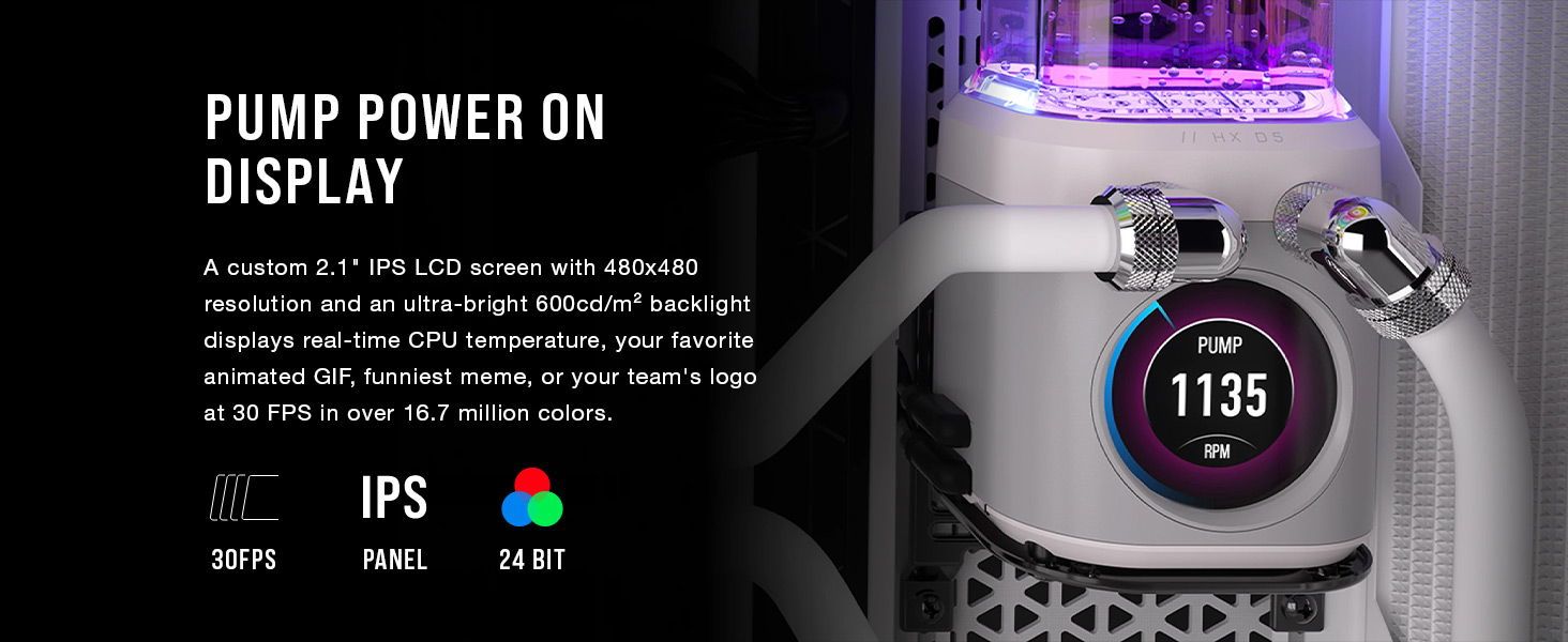 LCD water cooling pump, Custom cooling pump, D5 pump reservoir