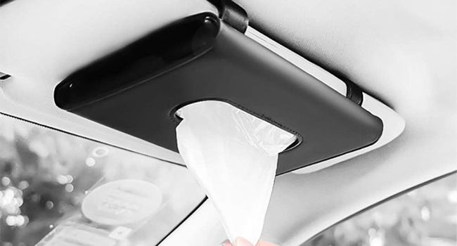SPN-RECPP Car Tissue Holder, Sun Visor Tissue Holder