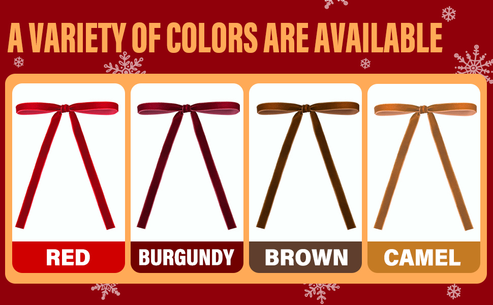 brown bows ornaments